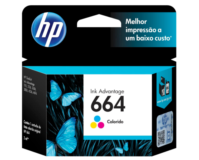 HP - Ink cartridge - Tricolor - 664 - F6V28AL