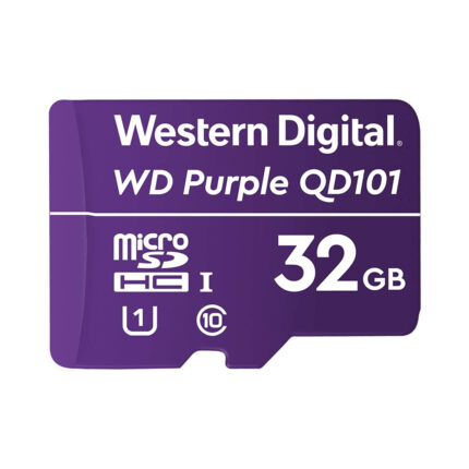 Western Digital SC QD101 Micro SD Card 32GB WD Purple Cámara de vigilancia WDD032G1P0C