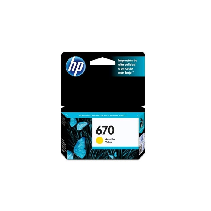HP 670 - Cartucho de tinta Amarillo