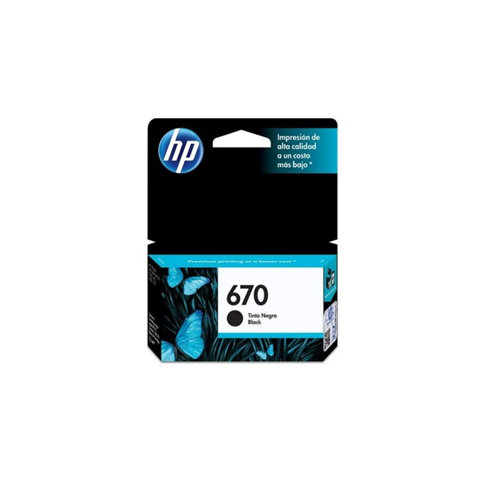 HP 670 - Cartucho de tinta Negro