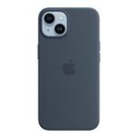 Apple - Carcasa trasera para teléfono móvil - con MagSafe - silicona - azul tormenta - para iPhone 14 Pro Max