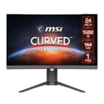MSI Optix G24C6P - Monitor LED - gaming - curvado - 23.6" - 1920 x 1080 Full HD (1080p) @ 144 Hz - VA - 250 cd/m² - 3000:1 - 1 ms - 2xHDMI, DisplayPort - negro