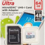 SanDisk Ultra MicroSDXC UHS-I U1 de 64 GB, Clase 10, incluye adaptador SD.