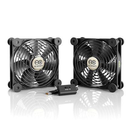 MULTIFAN S7, Quiet USB Cooling Fan, Dual 120mm