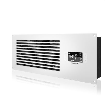 AIRFRAME T7-N White, AV Equipment Closet and Room Fan System 17", Intake