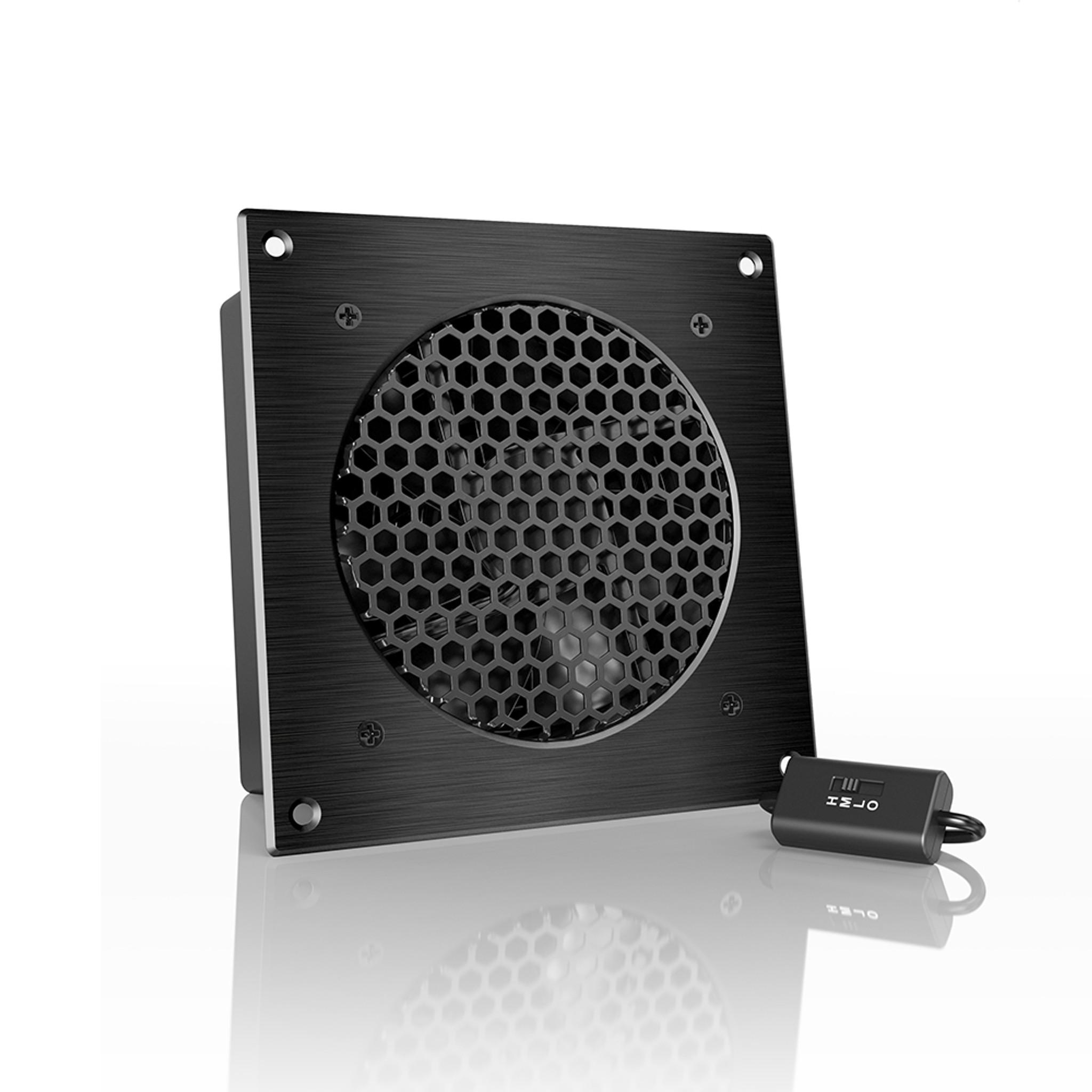 AIRPLATE S3, Home Theater and AV Quiet Cabinet Cooling Fan System, 6 Inch