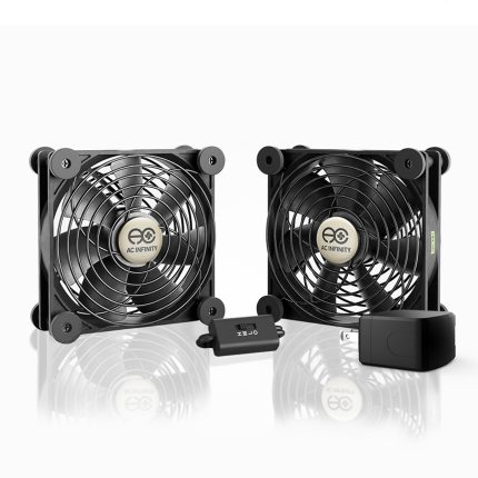 MULTIFAN S7-P, Quiet AC-Powered Cooling Fan, Dual 120mm