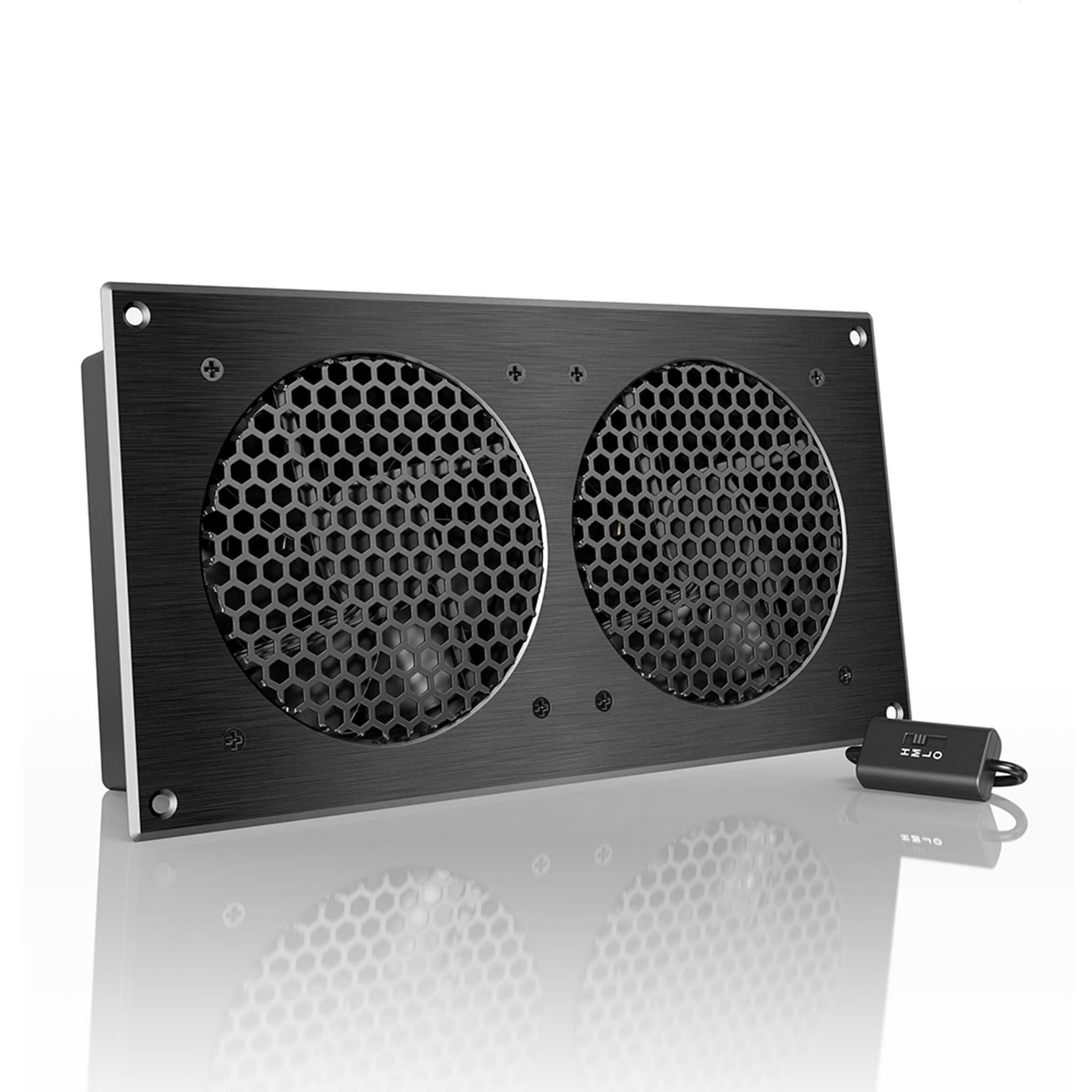 AIRPLATE S7, Home Theater and AV Quiet Cabinet Cooling Fan System, 12 Inch