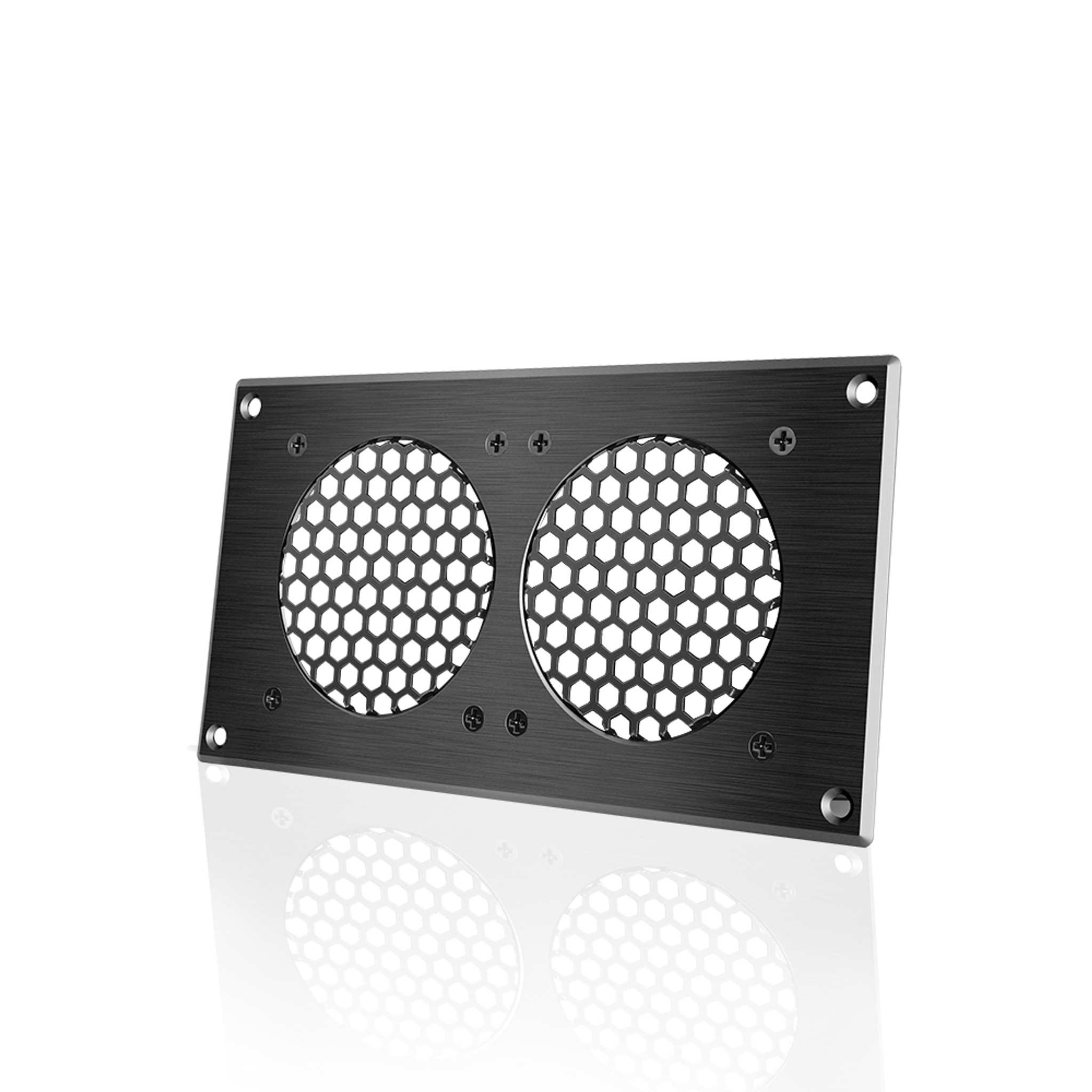 AC INFINITY, Cabinet Passive Ventilation Grille Black, 8 Inch