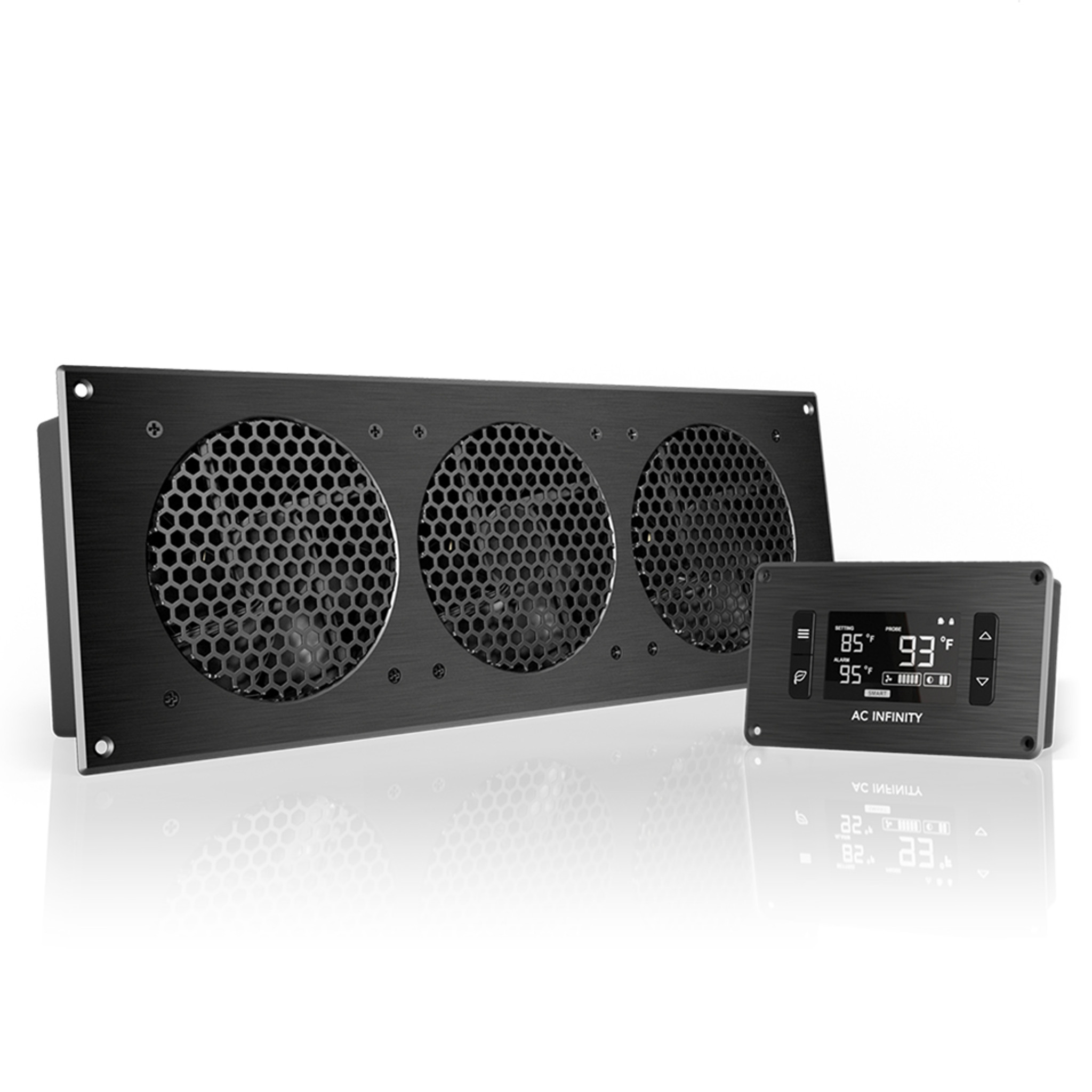 AIRPLATE T9, Home Theater and AV Quiet Cabinet Cooling Fan System, 18 Inch