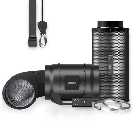 Air Filtration Kit 8â€, Inline Fan with Speed Controller, Carbon Filter & Ducting Combo