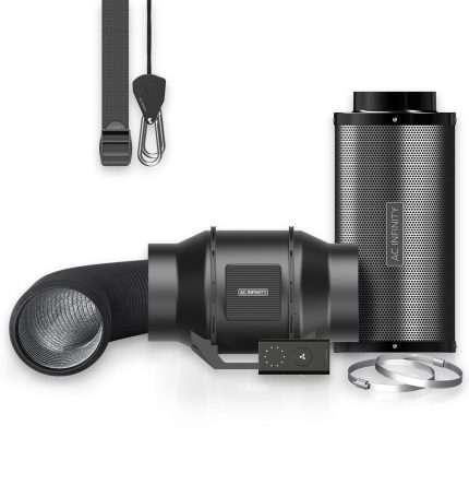 Air Filtration Kit 6â€, Inline Fan with Speed Controller, Carbon Filter & Ducting Combo