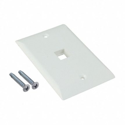 Faceplate 1 port alpine white