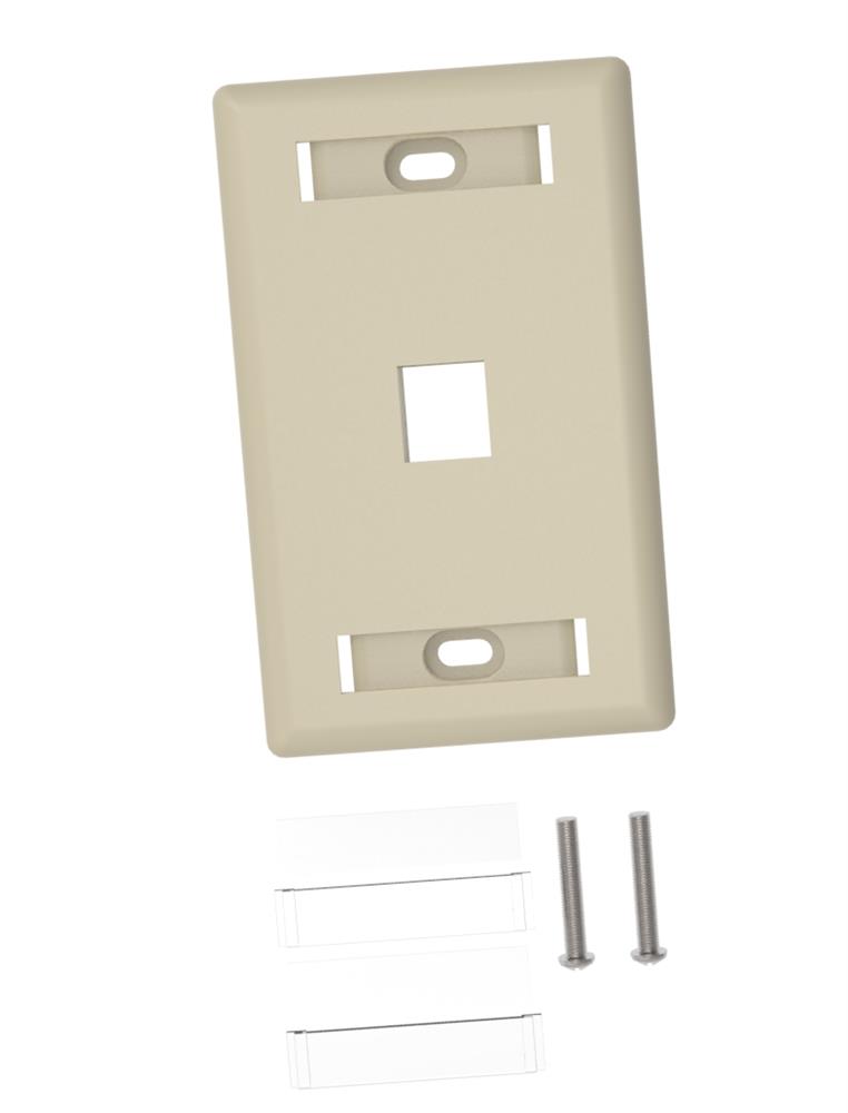 UNIPRISE FACEPLATE 1 PORT IVORY CC0071621/1
