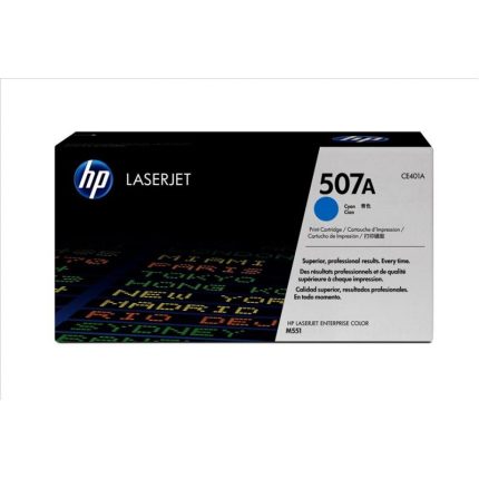 HP 507A Cyan Original LaserJet Toner Cartridge