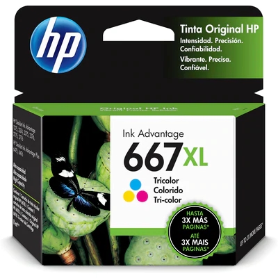 HP 667XL TRICOLOR INK CARTRIDGE