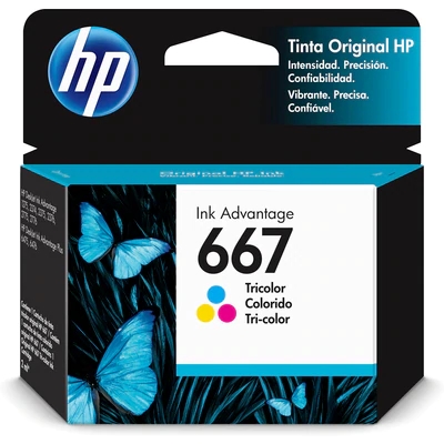 HP 667 TRICOLOR INK CARTRIDGE
