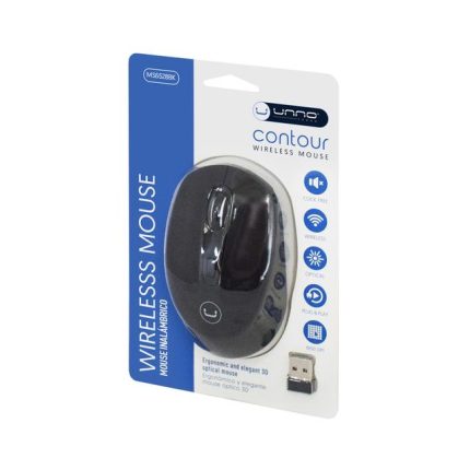 MOUSE  CONTOUR WIRELESS BLACK