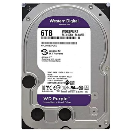 WESTERN DIGITAL PURPLE? 6TB SURVEILLANCE HARD DRIVE 5400RPM 3.5"