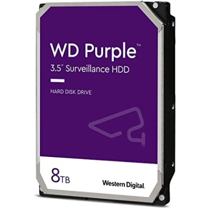 WESTERN DIGITAL PURPLE 8TB SURVEILLANCE HARD DRIVE 5400RPM 3.5"