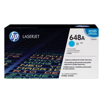HP 648A Cyan Original LaserJet Toner Cartridge