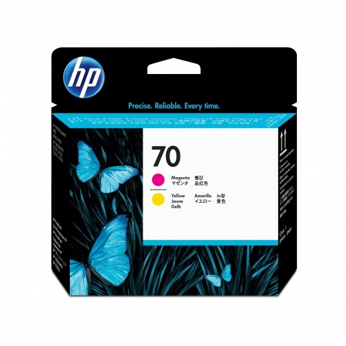 HP 70 Magenta and Yellow DesignJet Printhead