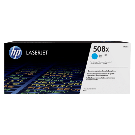 HP 508X High Yield Cyan Original LaserJet Toner Cartridge