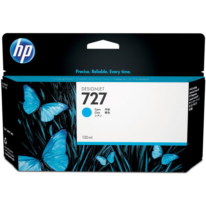 HP 727 130-ml Cyan Ink Cartridge