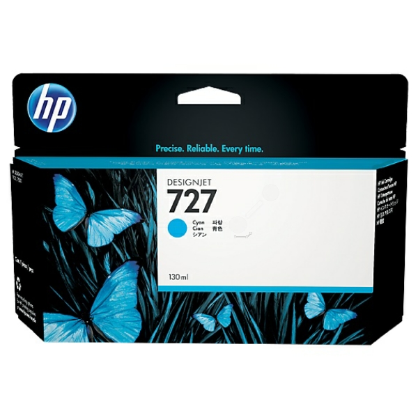 HP 727 300-ml Cyan Ink Cartridge