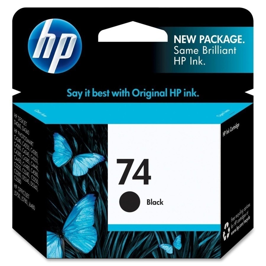 HP 74 Black Inkjet Print Cartridge