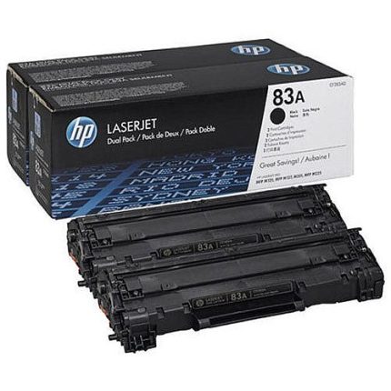 HP 83A Black Original LaserJet Toner Cartridge Dual Pack