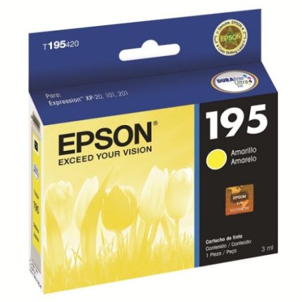 EPSON Durabrite Ultra Ink 195 Yellow Ink Cartridge