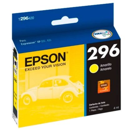 EPSON Durabrite Ultra Ink 296 Yellow Ink Cartridge