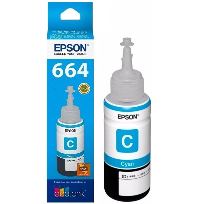 EPSON Botella de Tinta Cian T664