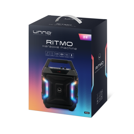 UNNOTEKNO SPEAKER RITMO BT KARAOKE - BLACK
