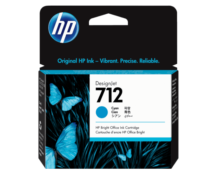 HP 712 29-ML CYAN INK DESIGNJET CARTRIDGE