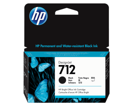 HP 712 38-ML BLACK INK DESIGNJET CARTRIDGE