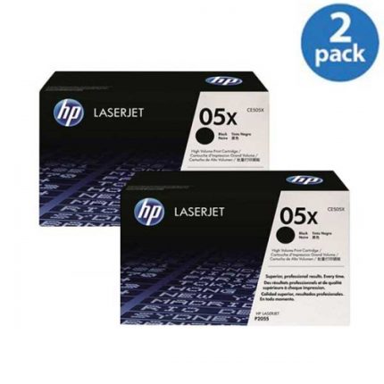 HP 05X High Yield Black Original LaserJet Toner Cartridge Dual Pack