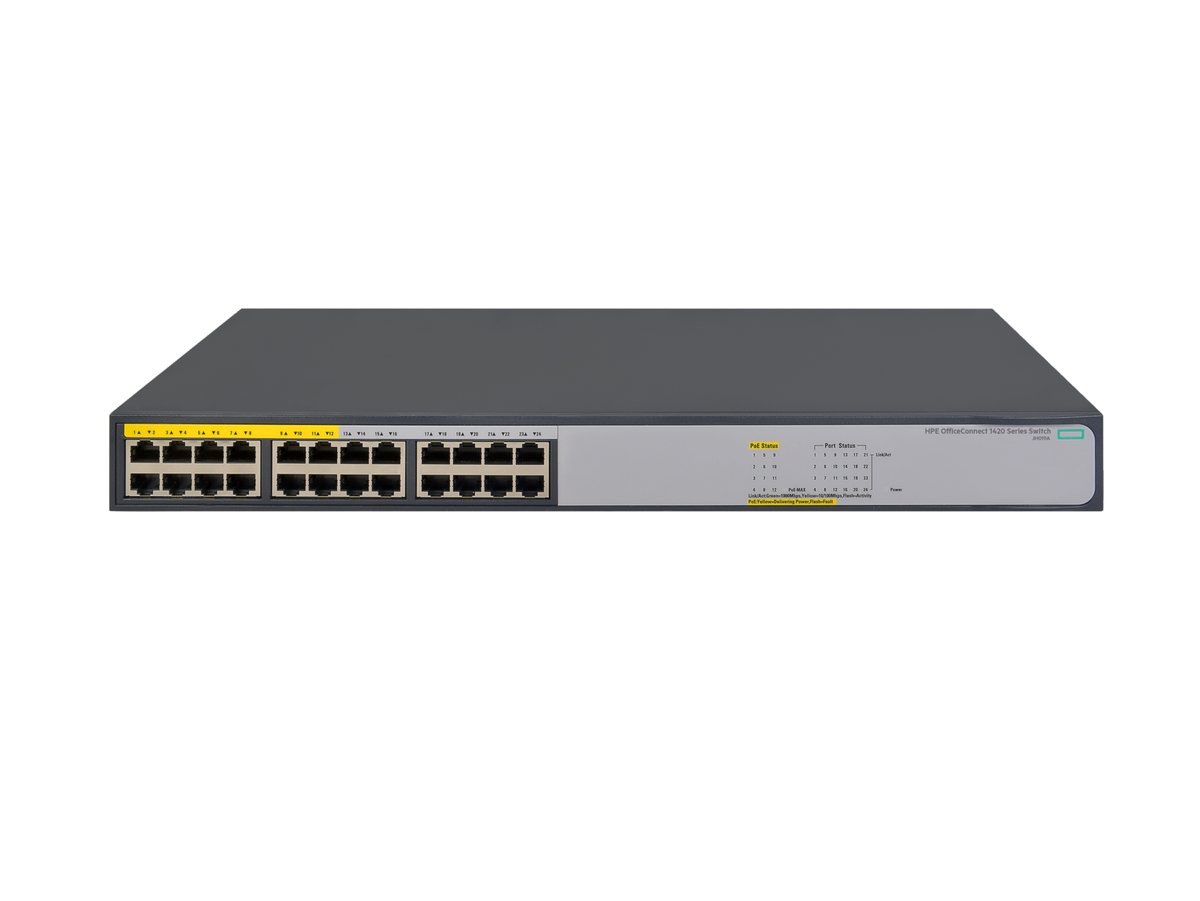 HPE OfficeConnect 1420-24G-PoE+ (124W) Switch UnManaged