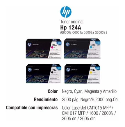 HP 124A Cyan Original LaserJet Toner Cartridge