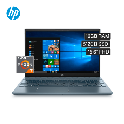 HP PAVILION AMD RYZEN 7 4700U 16GB SSD 512GB 15.6" W11