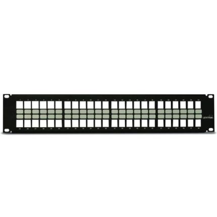 LEVITON PATCH PANEL QUICKPORT 48PT 2U