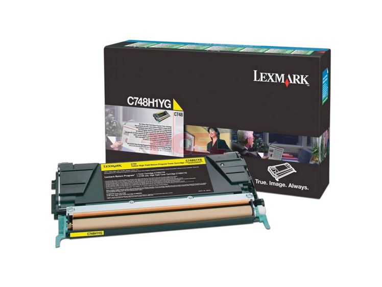 Lexmark 10K Yellow High Yield Return Program Toner Cartridge