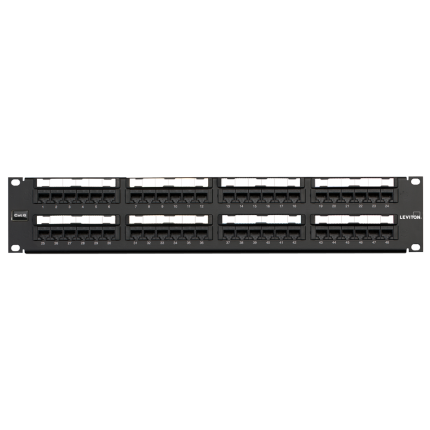 LEVITON PATCH PANEL 110 C6 48PT 2U