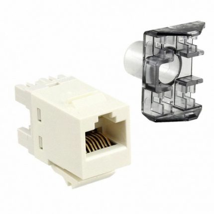 JACK RJ45 CAT6  UNSHIELDED WITHOUT DUST COVER ALPINE WHITE