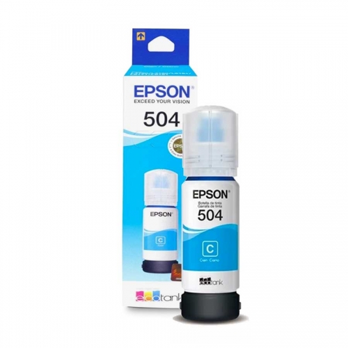 EPSON Botella de Tinta Cian T504