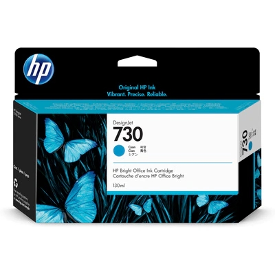 HP 730 130-ml Cyan DesignJet Ink Cartridge