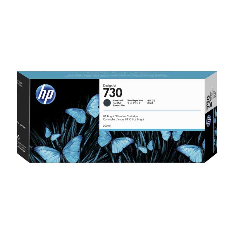 HP 730 300-ml Matte Black DesignJet Ink Cartridge