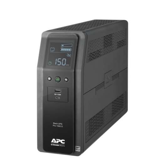 APC Back UPS PRO BR 1500VA,10 Outlets, 2 USB Charging Ports, AVR, LCD interface, LAM