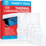 Bolsas de laminación térmica de 0.2 fl oz (150 unidades) | Tamaños de carta, foto, tarjeta, tarjeta de notas, tarjeta de identificación y tarjetas de visita